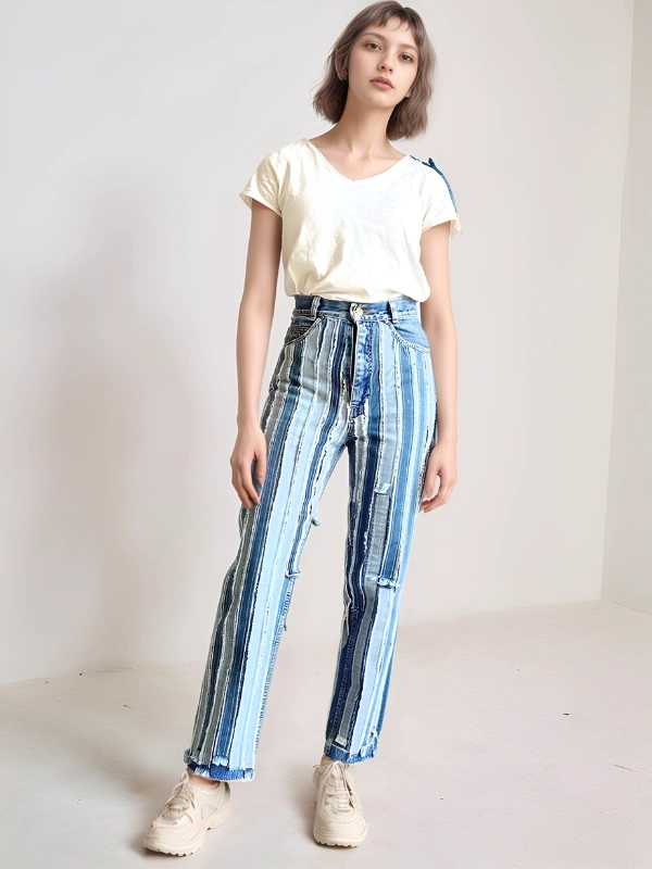 Jean Destroy Mimosas - ÏRTHY, Moroccan Lifestyle