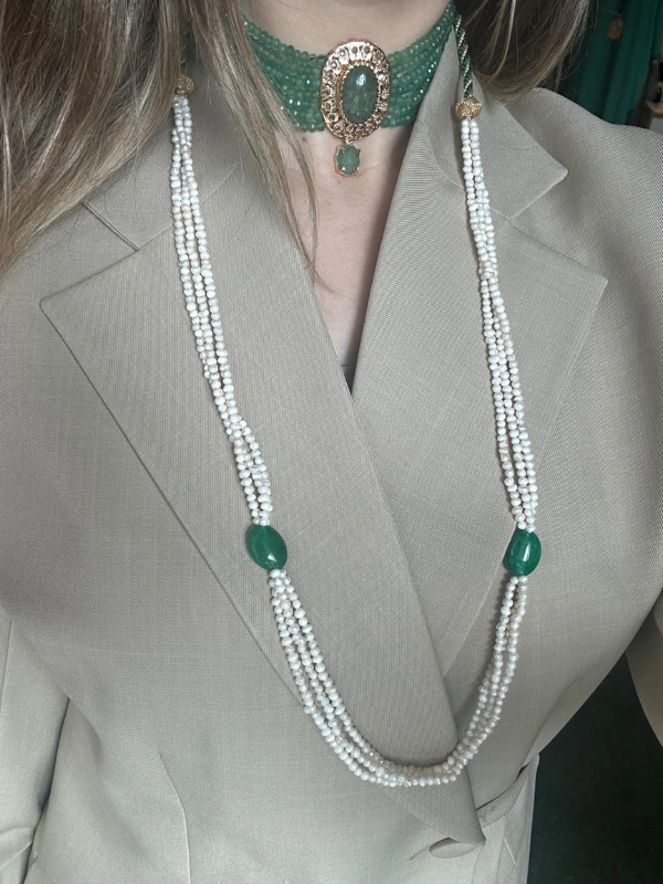 Choker Impérial Vert - ÏRTHY, Moroccan Heritage